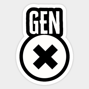 GEN X Sticker